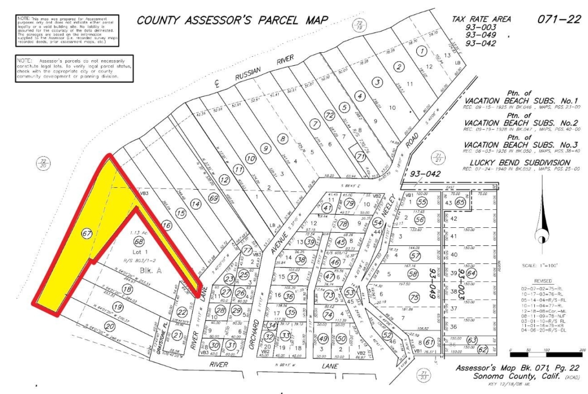 1.48 Acres Land in Sonoma County - Guerneville, CA