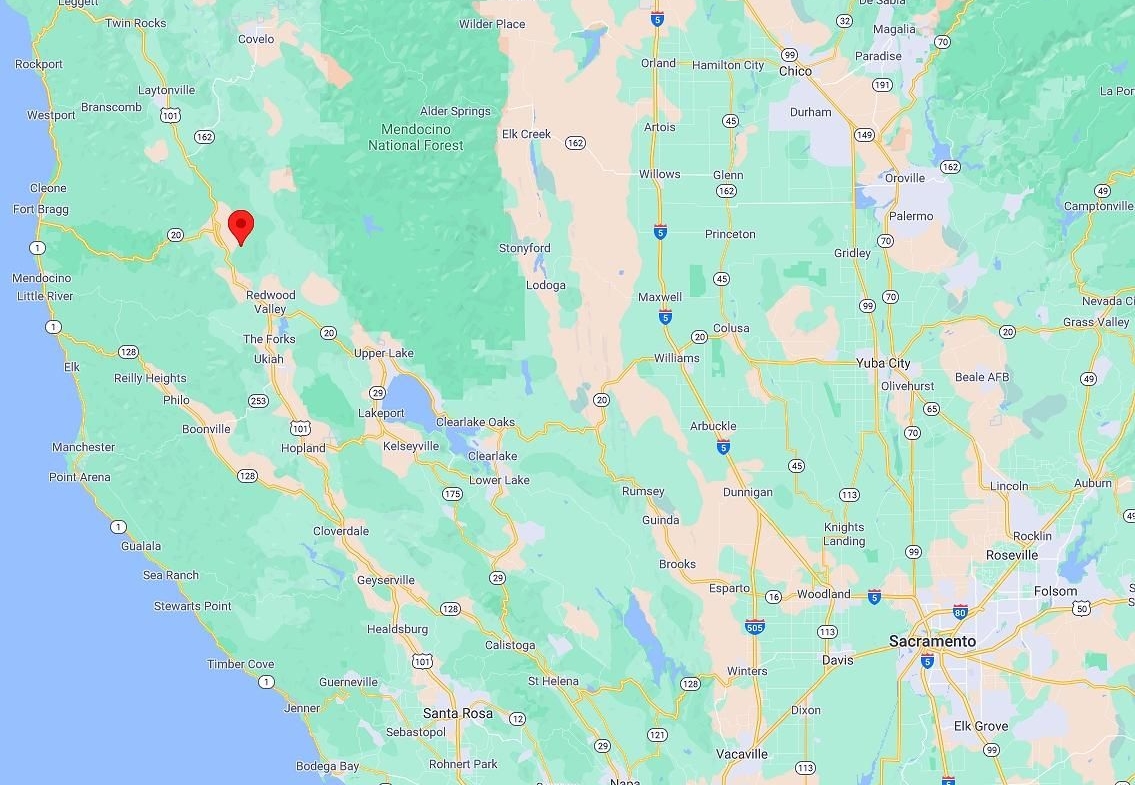 1.67 Acres Land Redwood Forest Northern California! In Willits, Mendocino County, CA