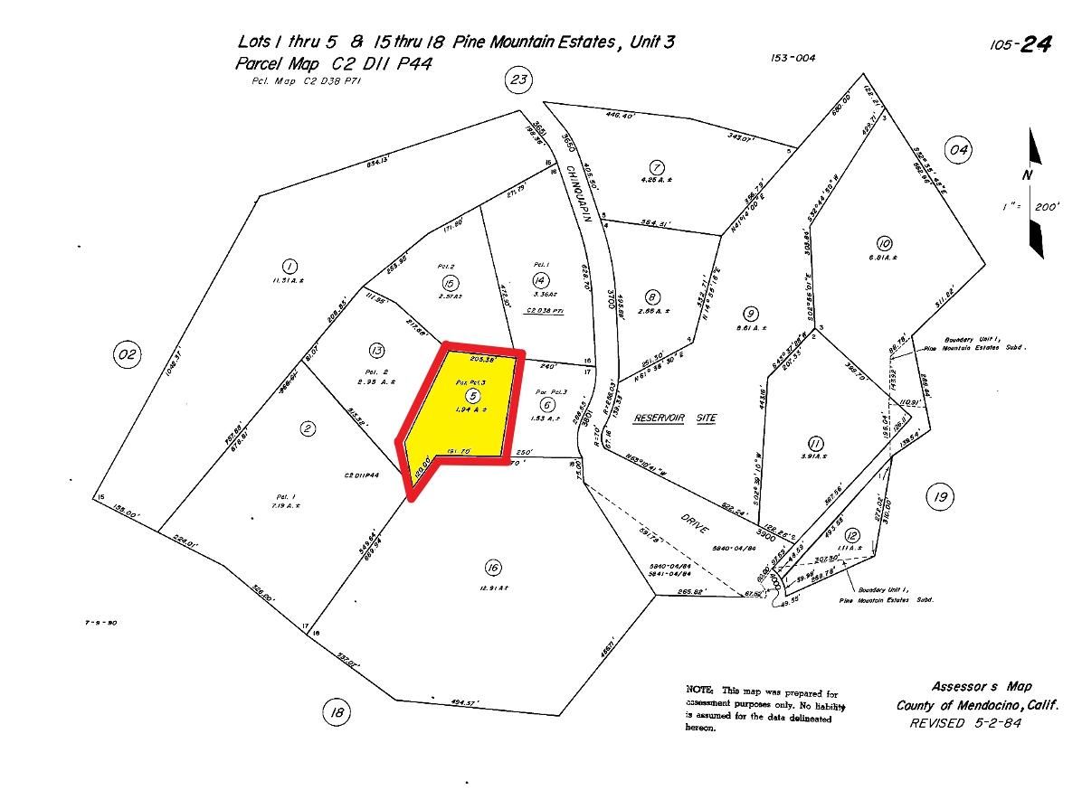 1.67 Acres Land Redwood Forest Northern California! In Willits, Mendocino County, CA