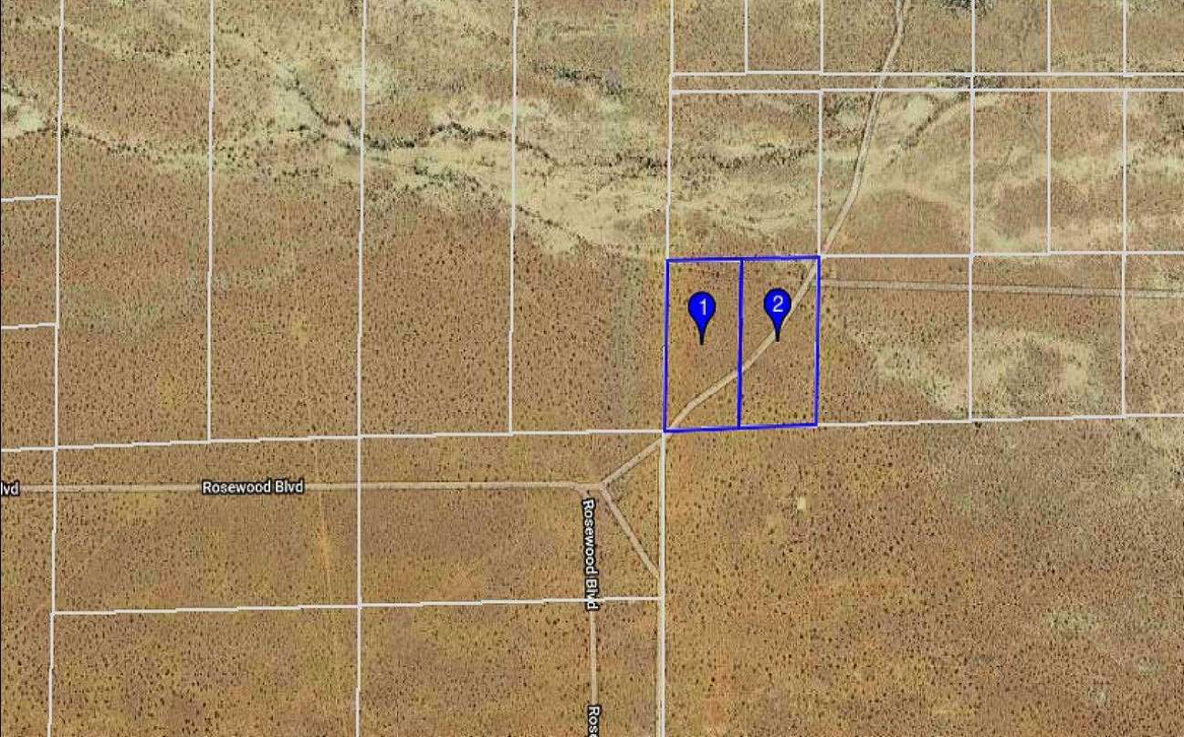 10 Acres Ranch TWO PARCELS California City KERN County