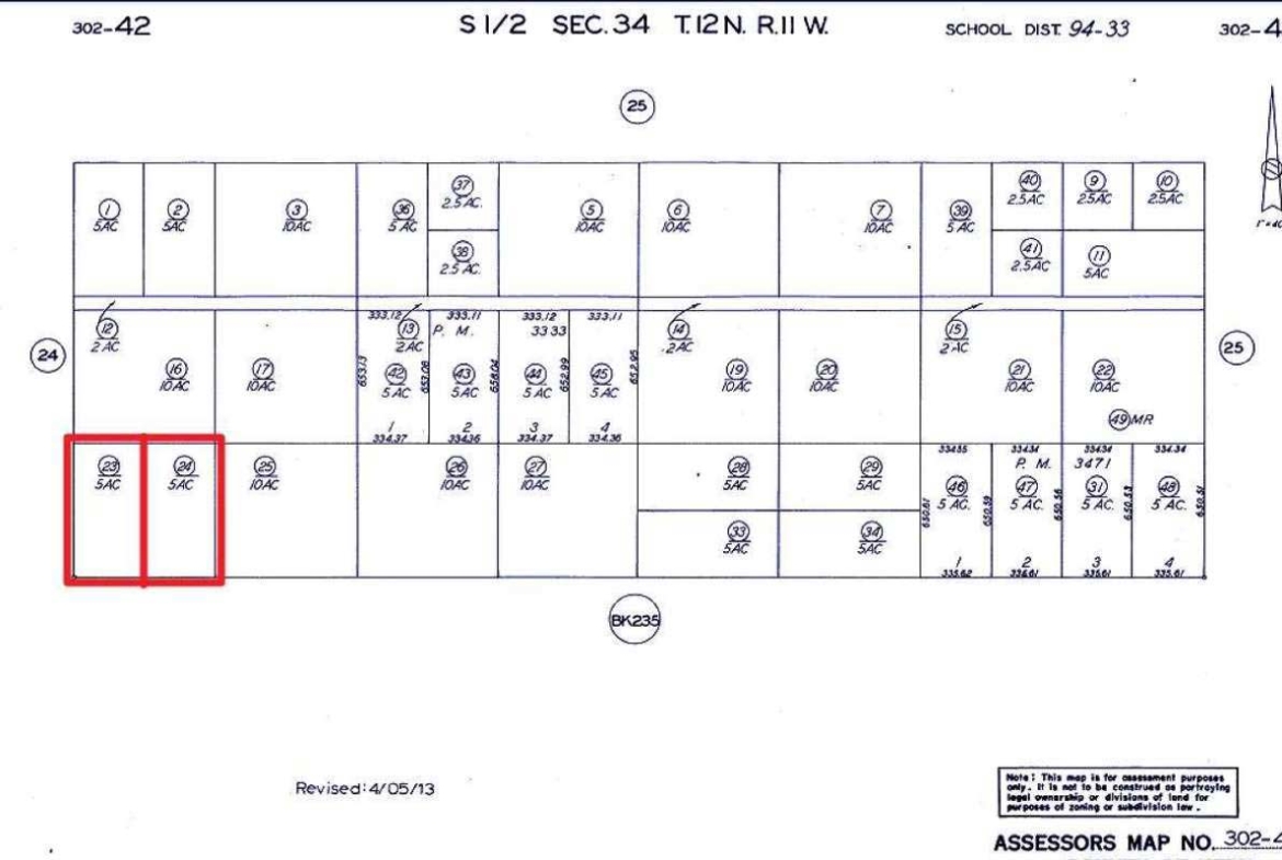 10 Acres Ranch TWO PARCELS California City KERN County