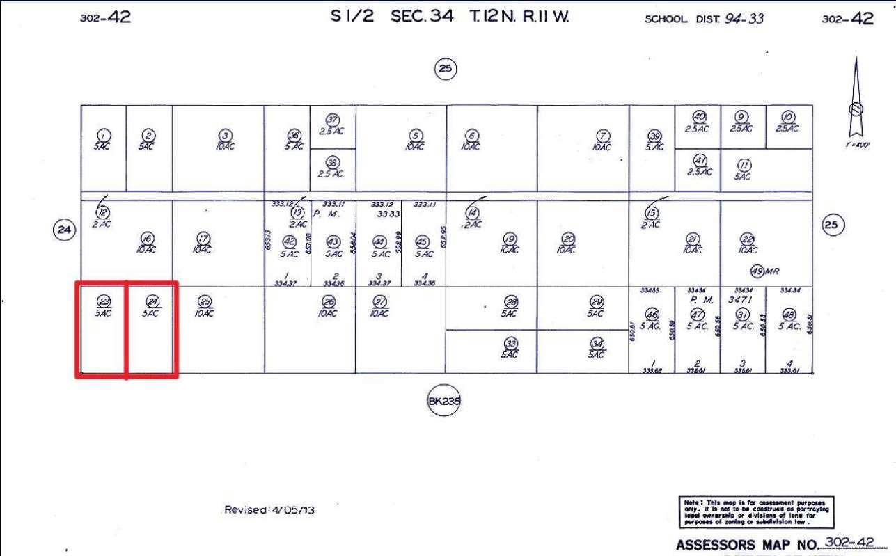 10 Acres Ranch TWO PARCELS California City KERN County