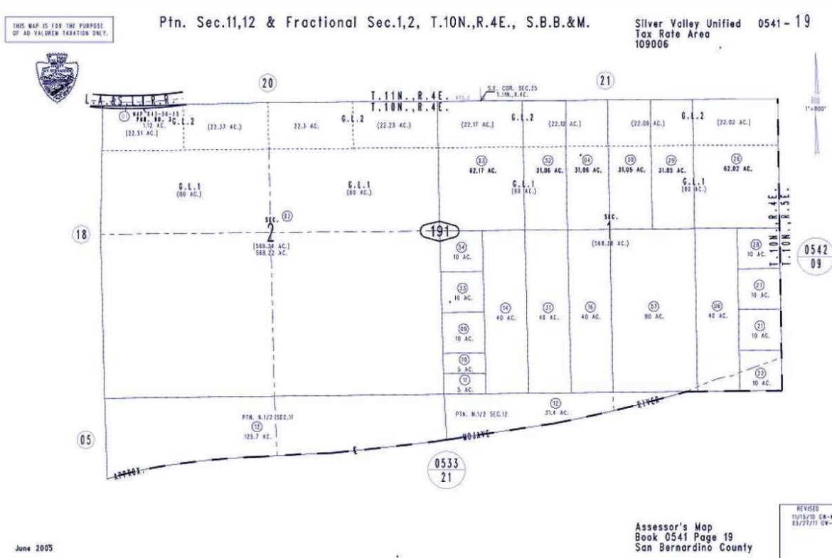 10 Acres Ranch Newberry Springs, CA. SAN BERNARDINO COUNTY