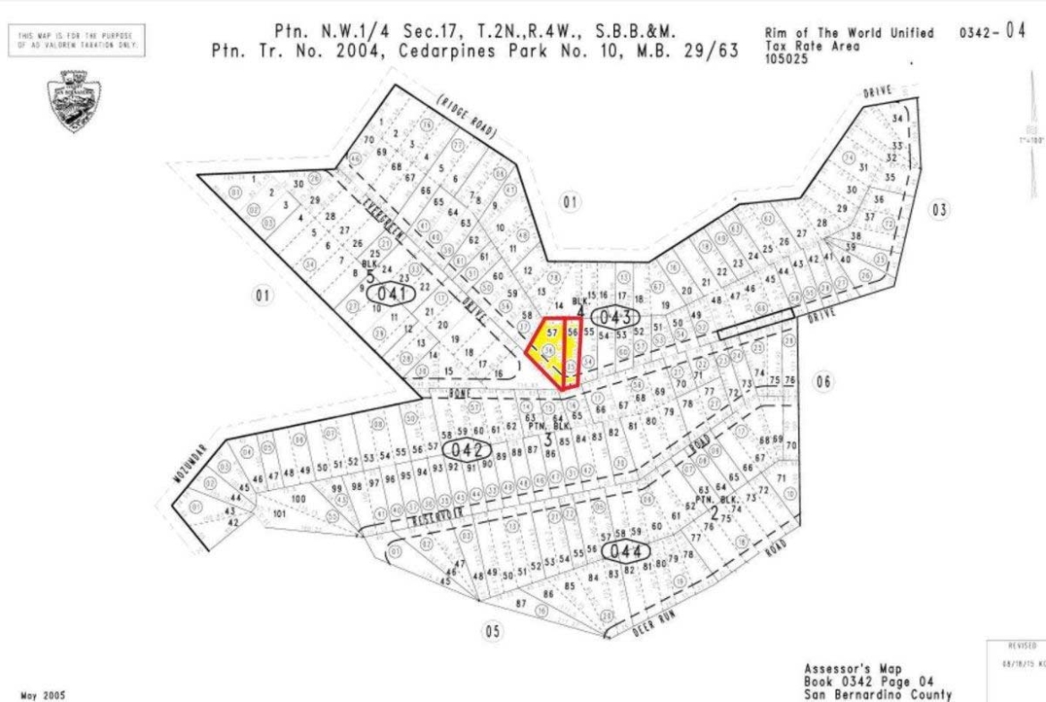 0.15 Acres Land - 2 Parcels Together Alps of Southern, CA