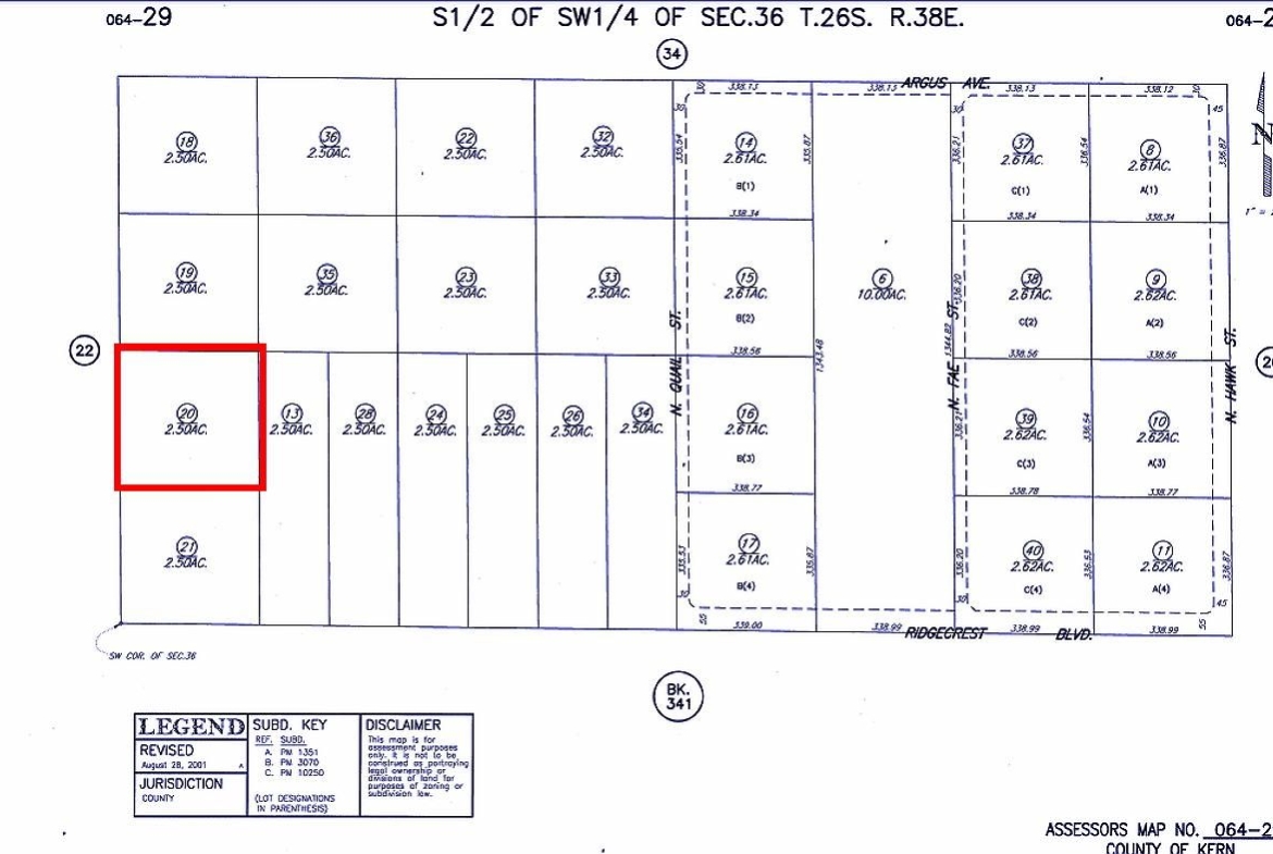 2.5 Acres RANCH-FARM Inyokern, KERN County, CA