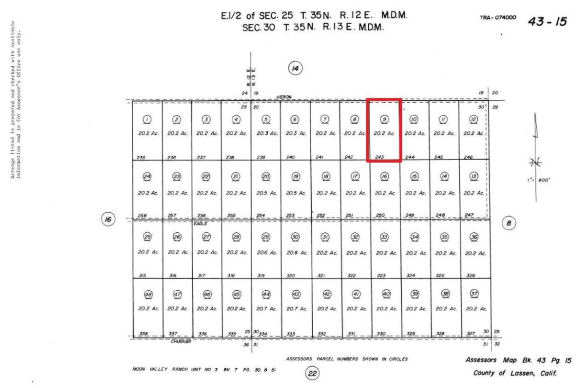 20.2 Acres Huge Farm Ranch in LASSEN County