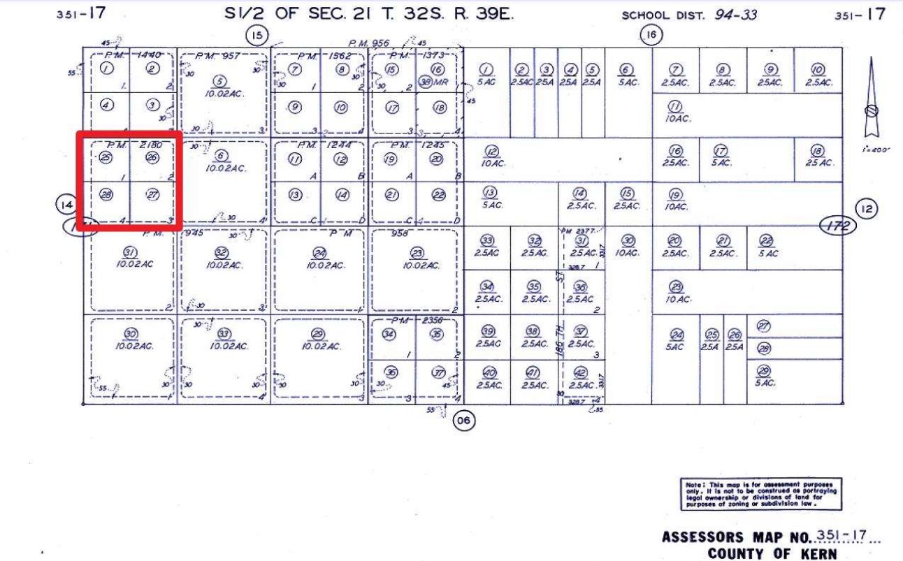 4 Parcels - RANCH-FARM, 20 ACRES AERiAL ACRES, Kern County