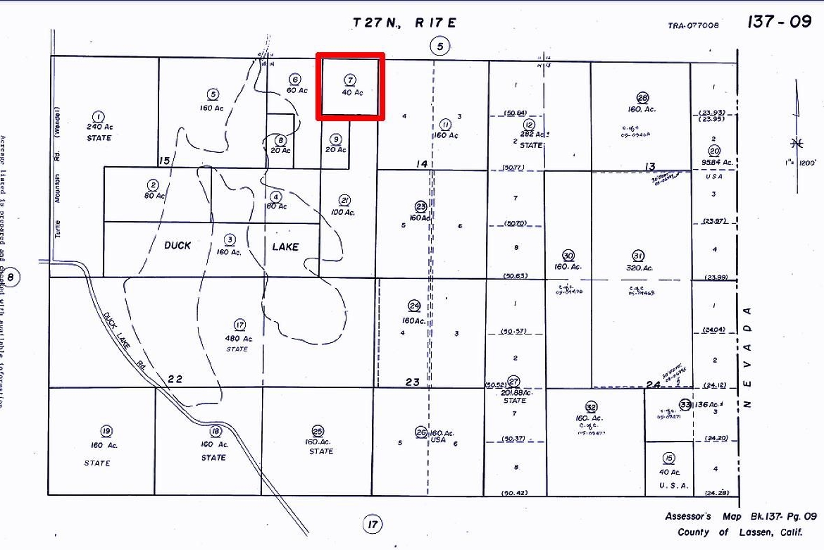 40 Acres Ranch-Farm Doyle, Lassen County, CA