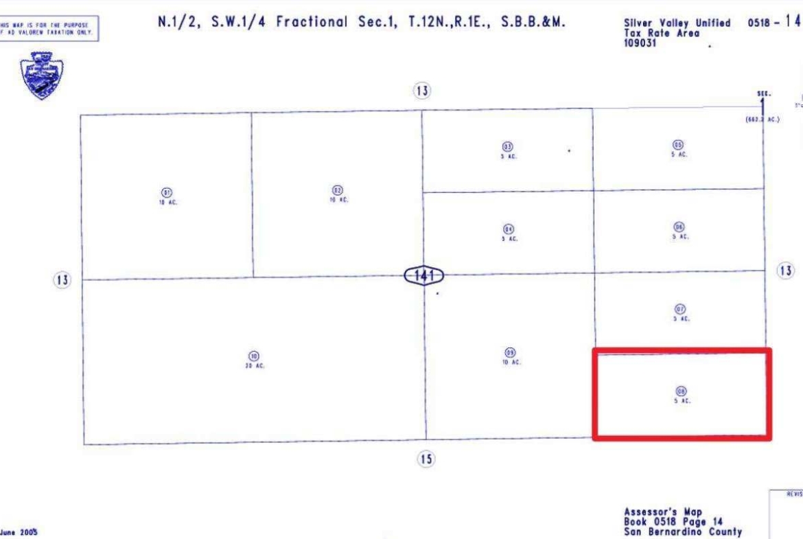 5 ACRES RANCH-FARM Barstow, CA. SAN BERNARDINO COUNTY