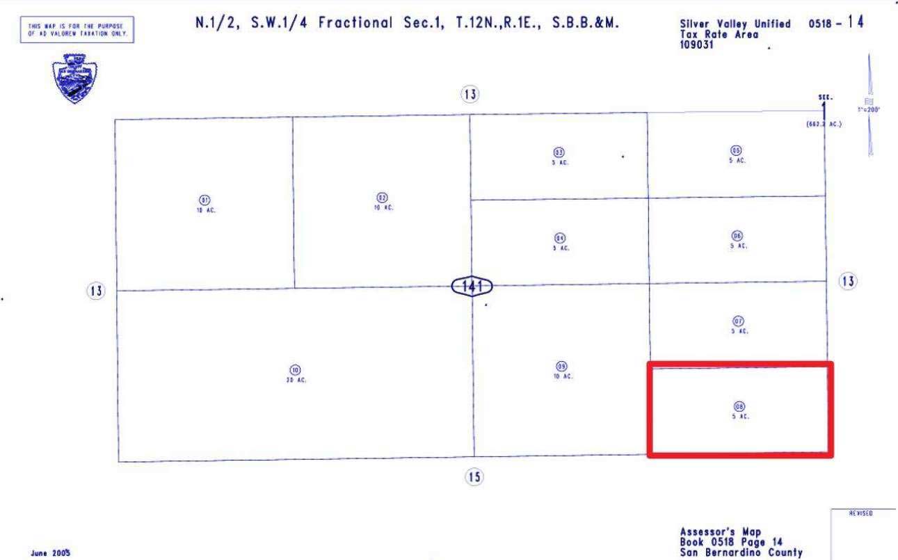 5 ACRES RANCH-FARM Barstow, CA. SAN BERNARDINO COUNTY