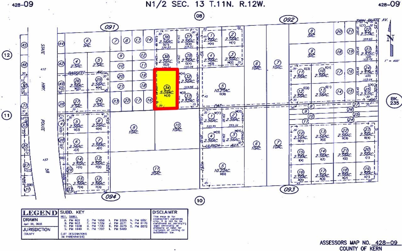 5 Acres RANCH Land in Mojave, Kern County, CA