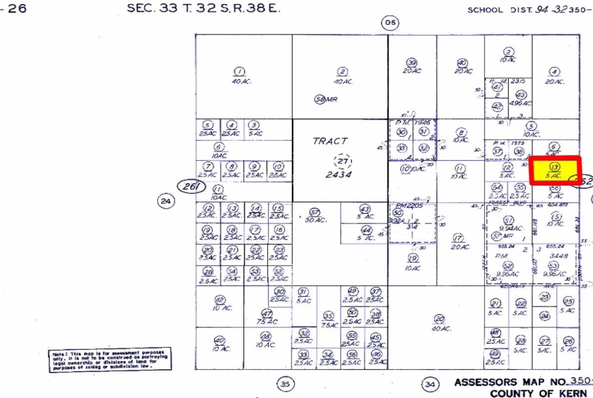 5 Acres Vacant lot - Ranch-Farm in California City, Kern County, CA