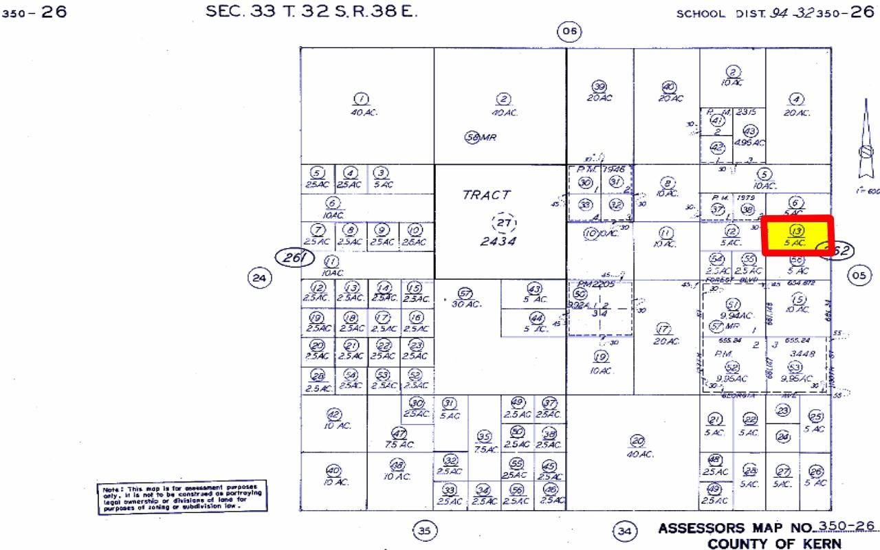 5 Acres Vacant lot - Ranch-Farm in California City, Kern County, CA