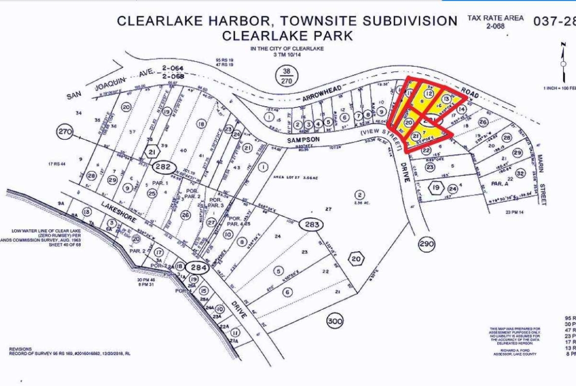 5 Parcels Land - Clearlake, LAKE County, CA