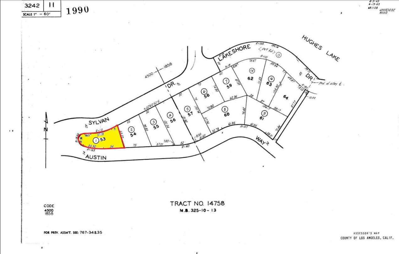 0.11 acres Lake Hughes Town Arena Vacant Lot Los Angeles County